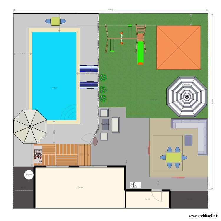 la cour7. Plan de 0 pièce et 0 m2