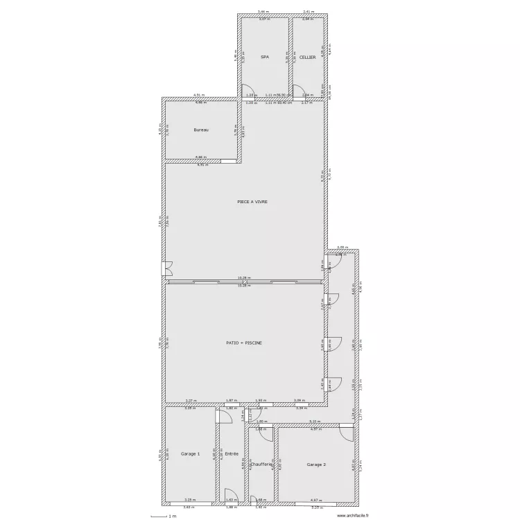 RDC Immeuble Dulamon. Plan de 