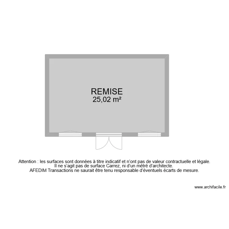 BI 9467 REMISE. Plan de 