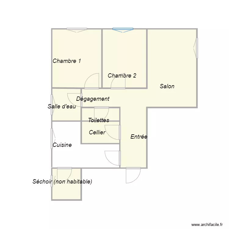 Croquis CHAUDET. Plan de 