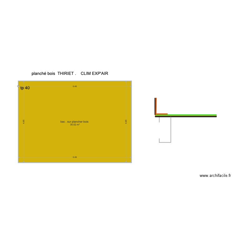 PLANCHÉ BOIS THIRIET. Plan de 0 pièce et 0 m2