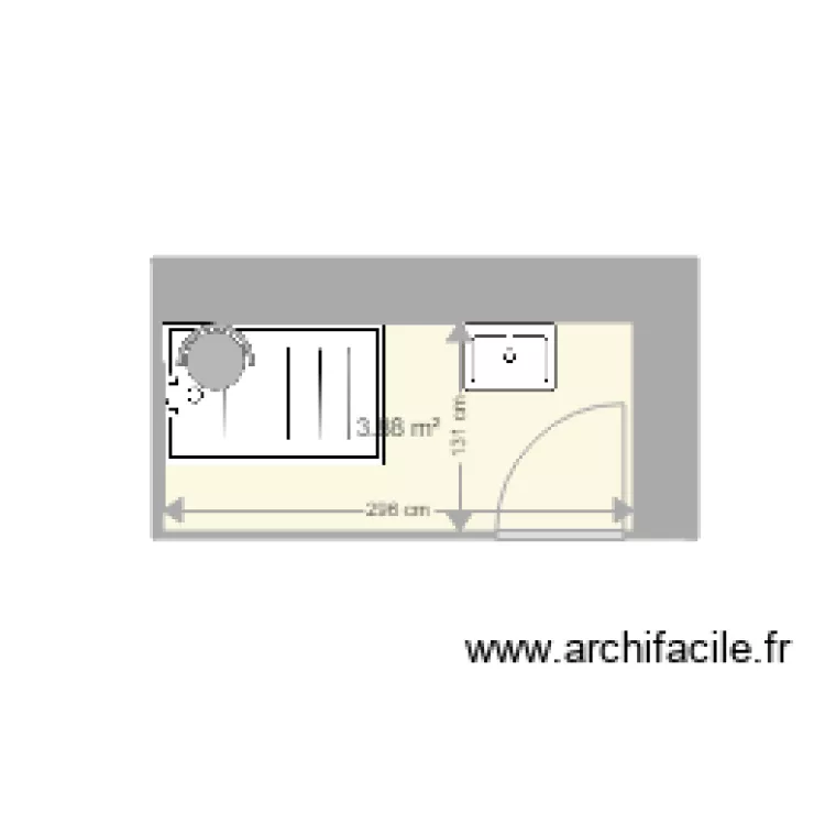 Plan Travard sdb rdc. Plan de 