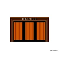 Terrasse lattes