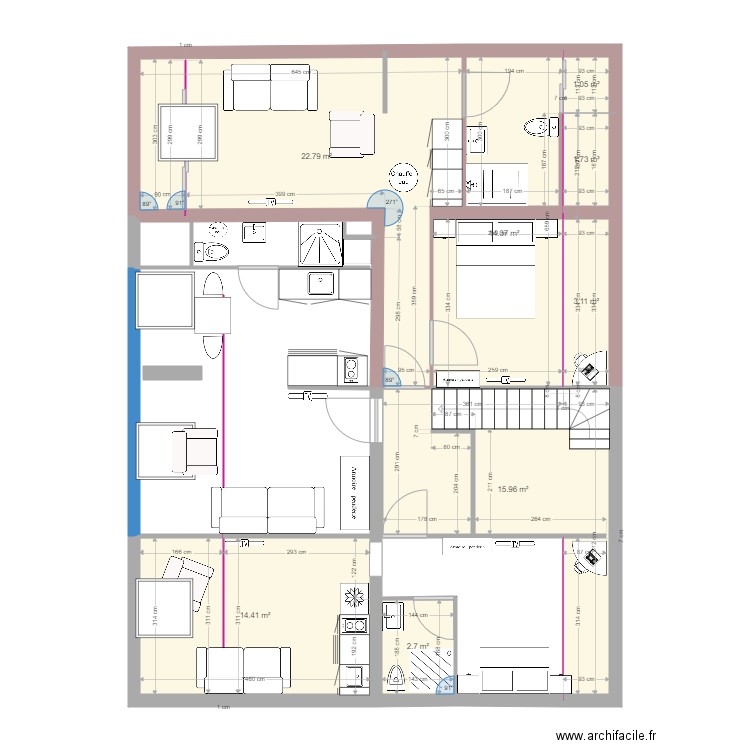 atalier. Plan de 0 pièce et 0 m2