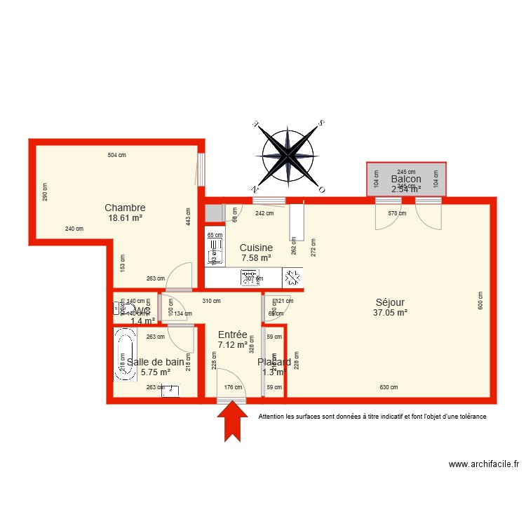 BI 2367 côté. Plan de 0 pièce et 0 m2