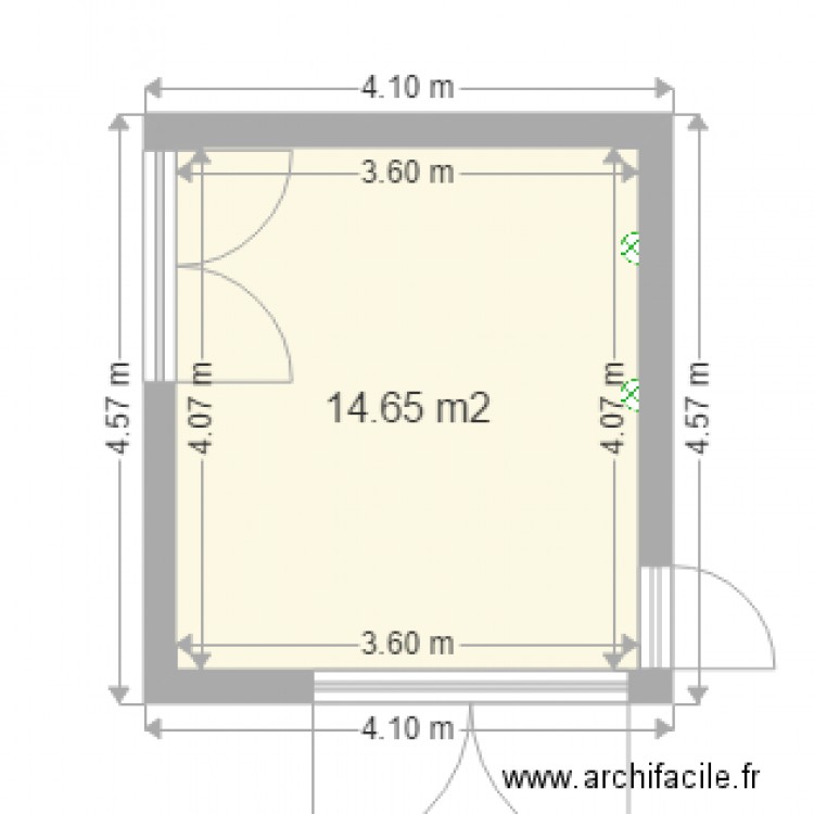 Hall 1. Plan de 0 pièce et 0 m2