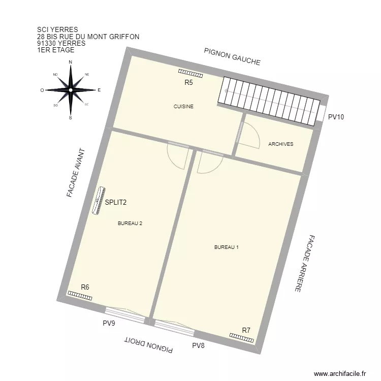 1ER ETAGE SCI Yerres. Plan de 1ER ETAGE SCI Yerres. Plan de