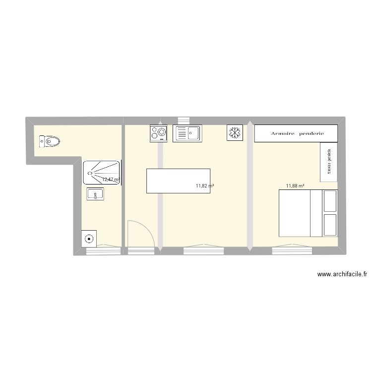 Gîte plan base 4. Plan de 0 pièce et 0 m2