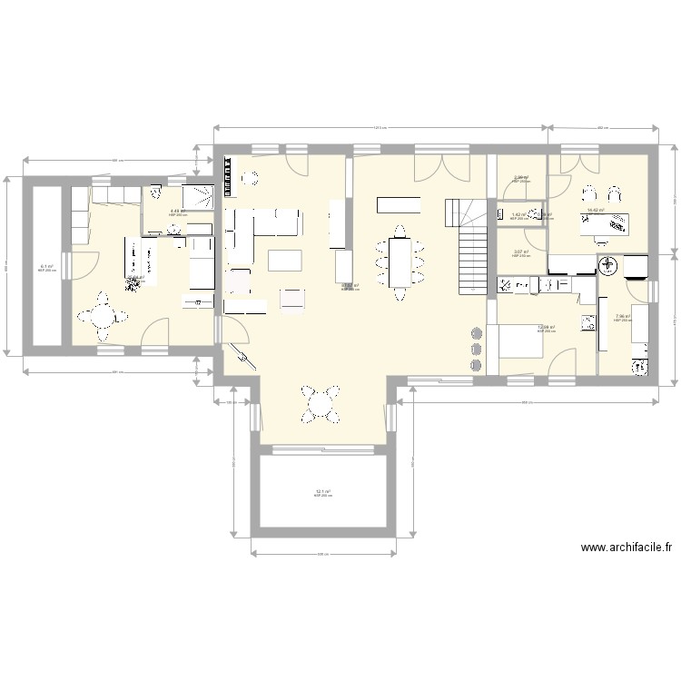 Plan maison RDC. Plan de 0 pièce et 0 m2