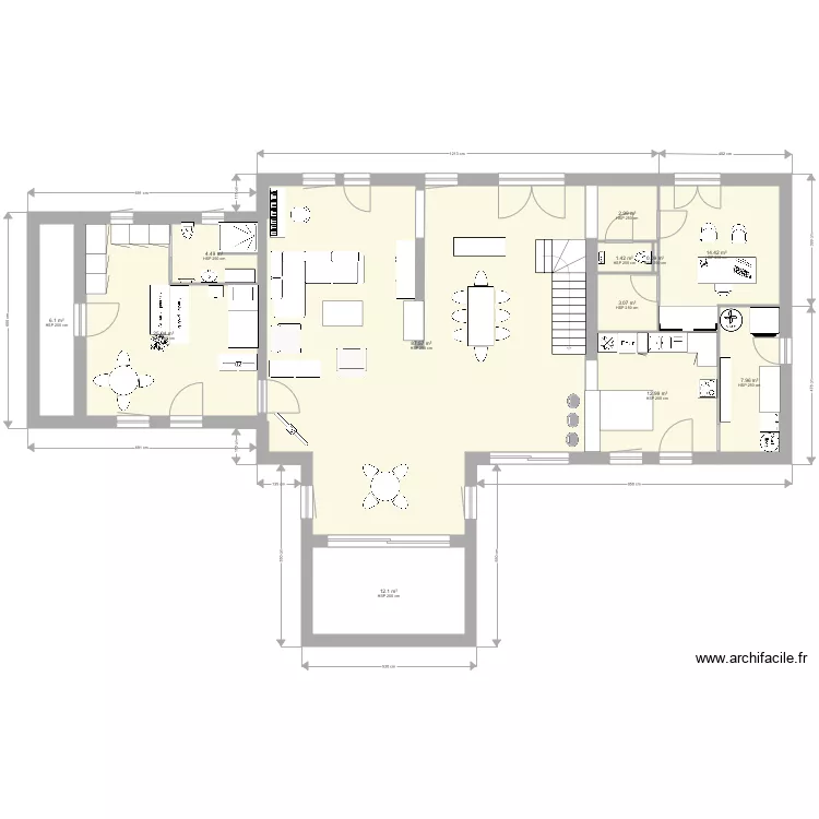 Plan maison RDC. Plan de Plan maison RDC. Plan de