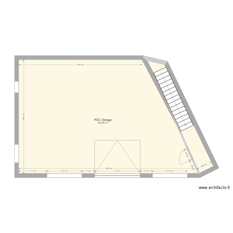 RDC maison du Soulier Chasteaux. Plan de 0 pièce et 0 m2