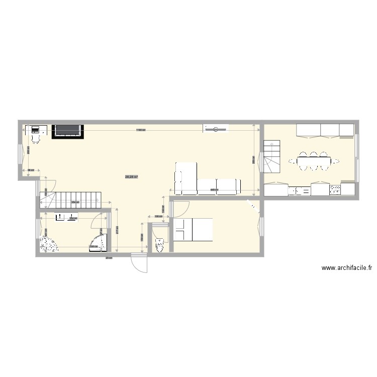 etage 1. Plan de 0 pièce et 0 m2