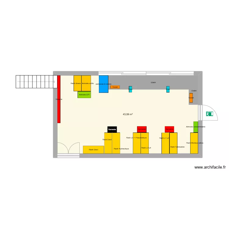 projet plan d'atelier 1. Plan de 