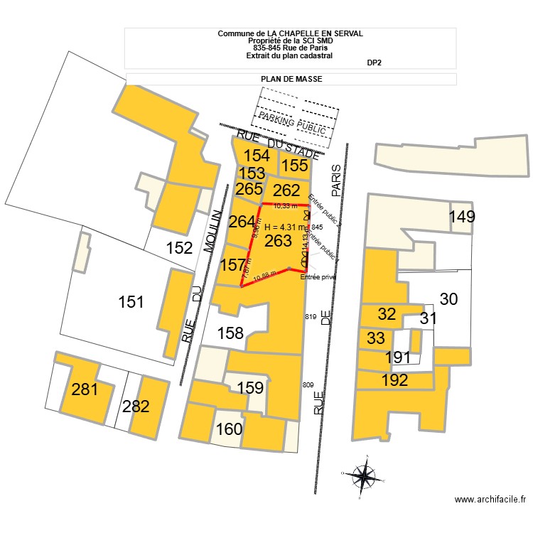 VRAI. Plan de 0 pièce et 0 m2