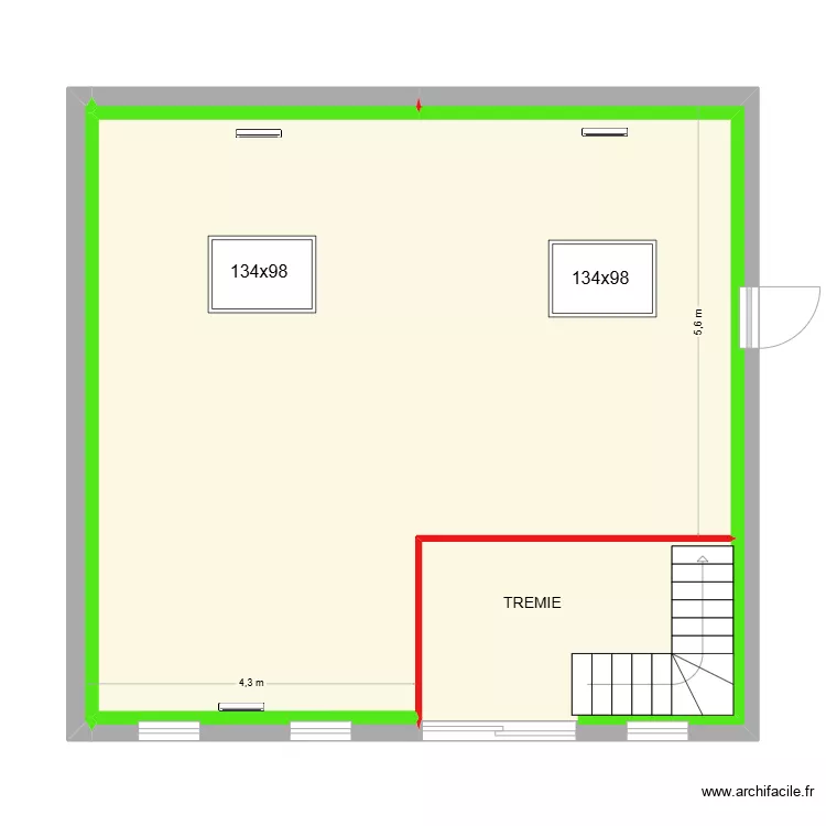DIROSAETAGE. Plan de 