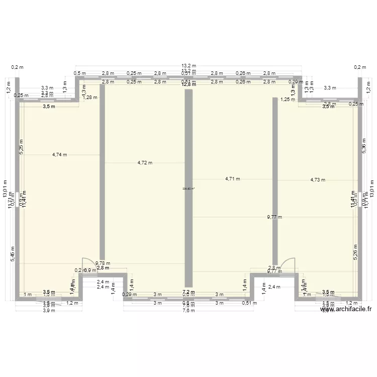 andr&eacute; la hante. Plan de 0 pièce et 0 m2