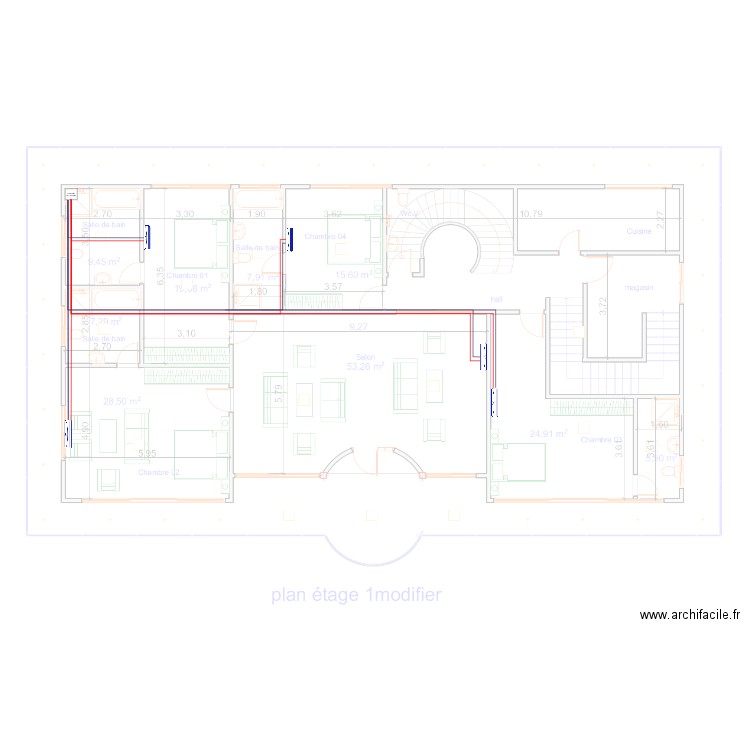 Climatisation Etage 1 MAISON DGA SCDP. Plan de 0 pièce et 0 m2