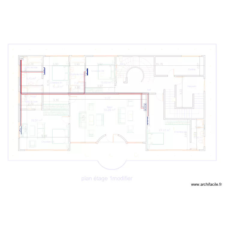 Climatisation Etage 1 MAISON DGA SCDP. Plan de 0 pièce et 0 m2