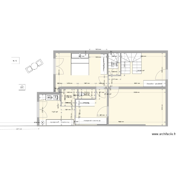  Projet RDC AML Roure  NAD. Plan de 0 pièce et 0 m2