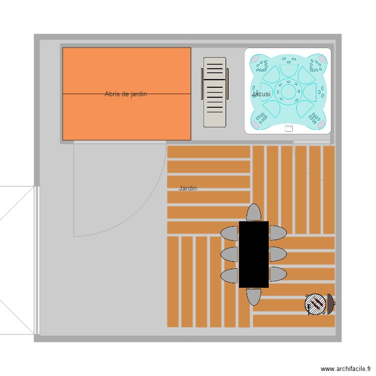 plan jardin 2. Plan de 0 pièce et 0 m2