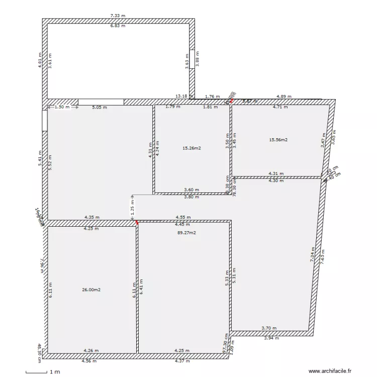 appart version B. Plan de appart version B. Plan de