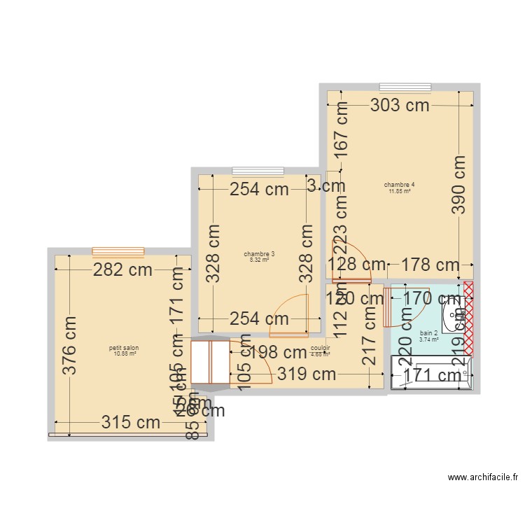 appartement comble 1 er f. Plan de 0 pièce et 0 m2