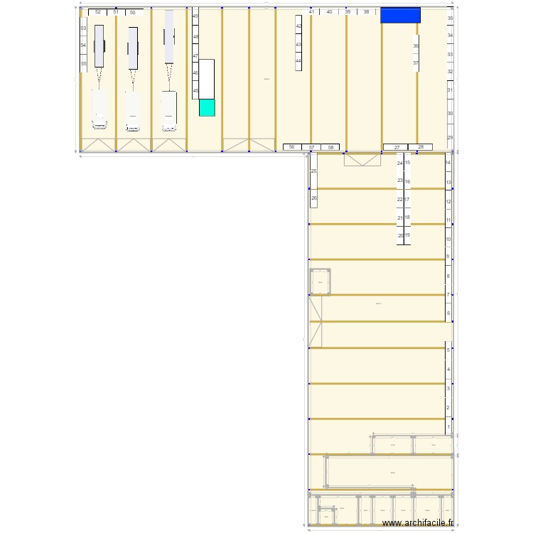 Modulco réaménagement. Plan de 0 pièce et 0 m2