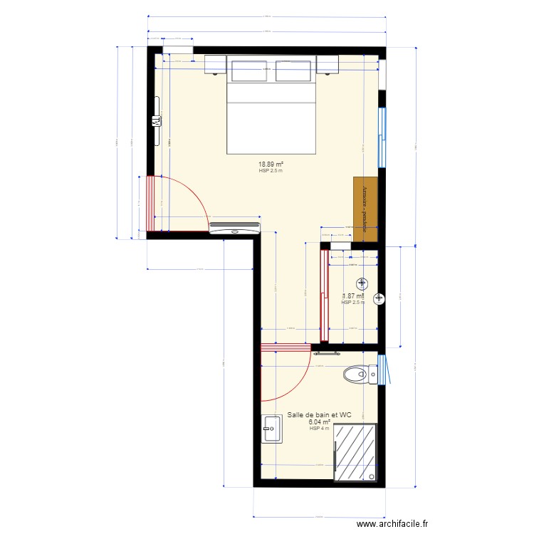 CHAMBRE AU DESSUS DE LA CUISINE 2. Plan de 0 pièce et 0 m2