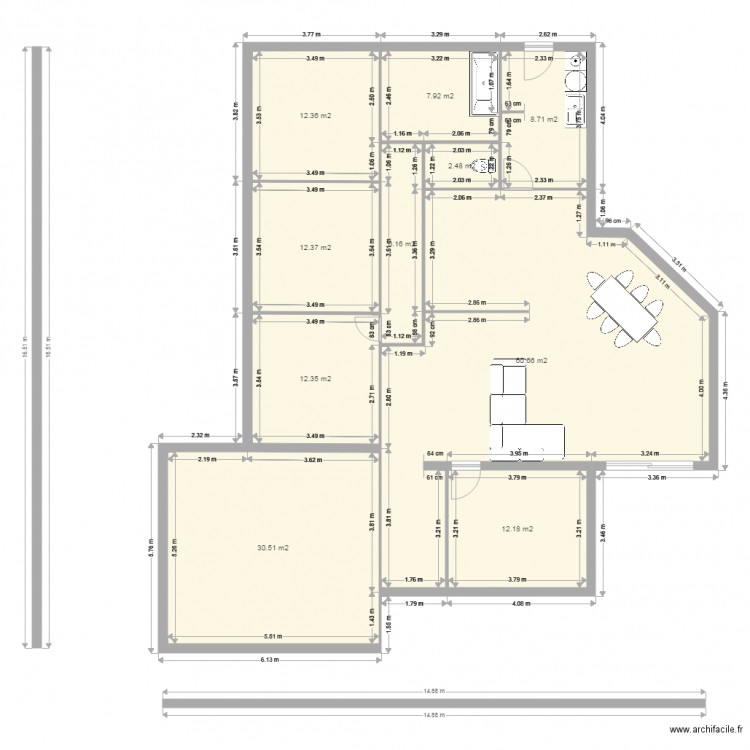 Plan en T Grane. Plan de 0 pièce et 0 m2