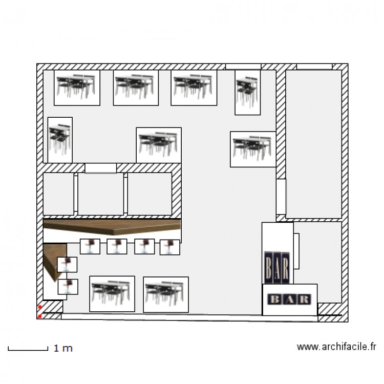 Sandwicherie Pain bouchon. Plan de 0 pièce et 0 m2