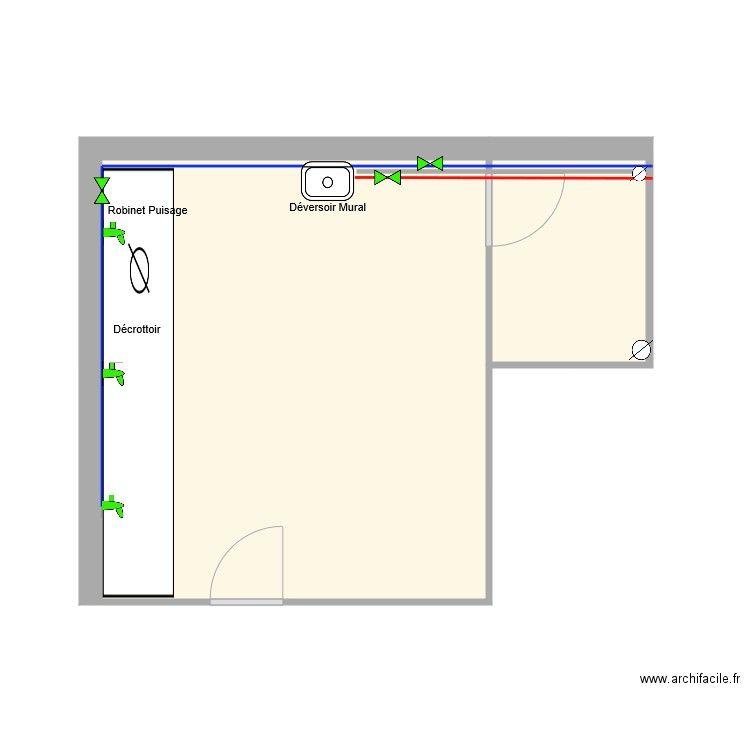 FEB VITRY DECROTTOIR APRES TRAVAUX. Plan de 0 pièce et 0 m2