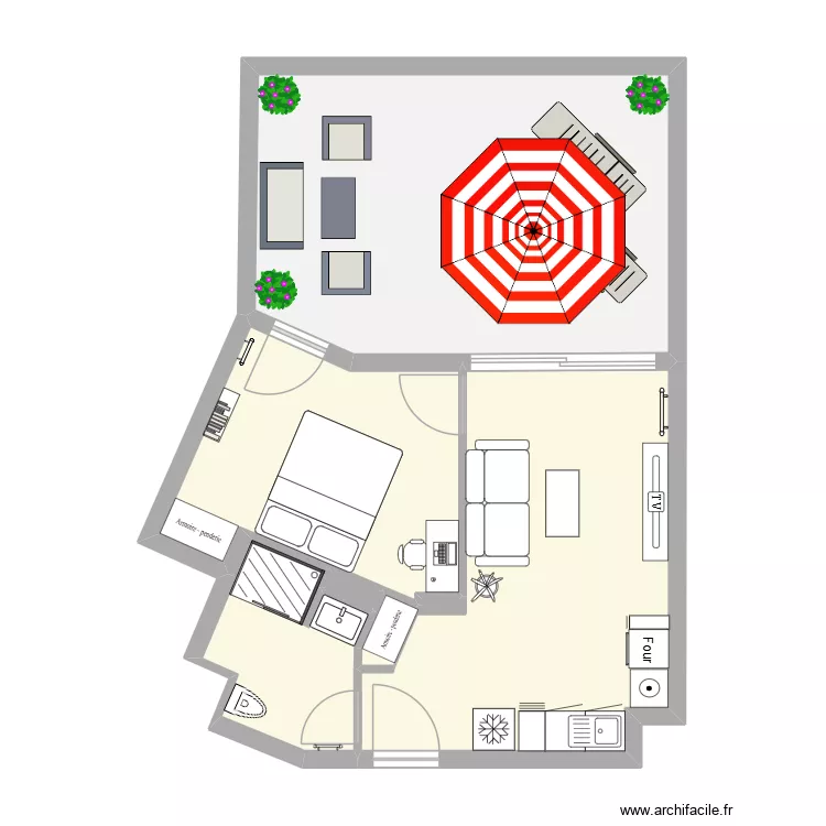 JARDIN CITADIN A11. Plan de 6 Pièces et 64 m² JARDIN CITADIN A11. Plan de 6 Pièces et 64 m²
