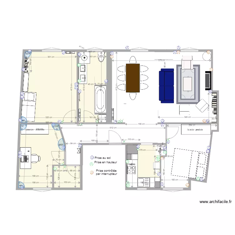 Amiral Roussin nouvelle version. Plan de 