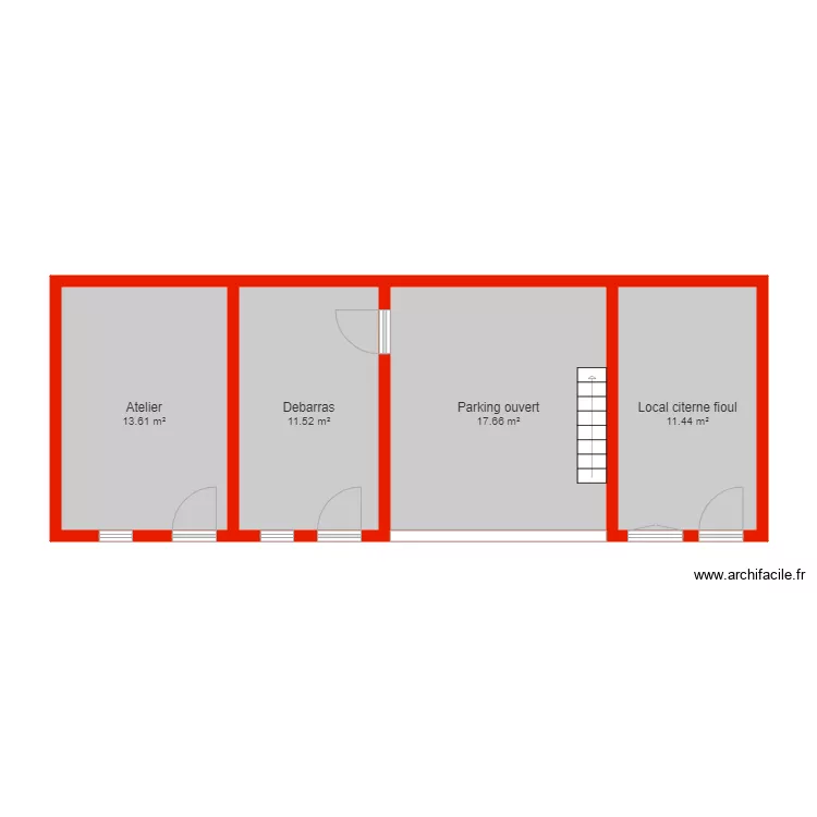 BI 5780 annexe d&eacute;pendance non c&ocirc;t&eacute;. Plan de 