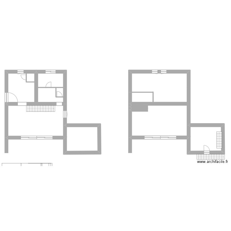 Denis et Géraldine. Plan de 3 pièces et 39 m2