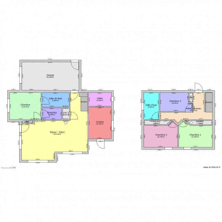 Maison. Plan de 0 pièce et 0 m2