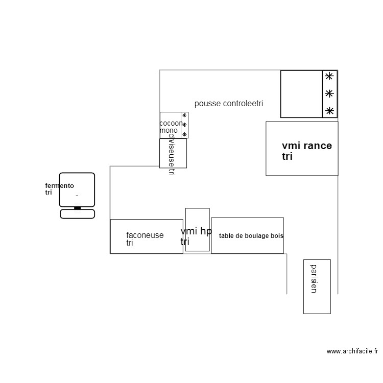 fournil petrin projet mod. Plan de 0 pièce et 0 m2