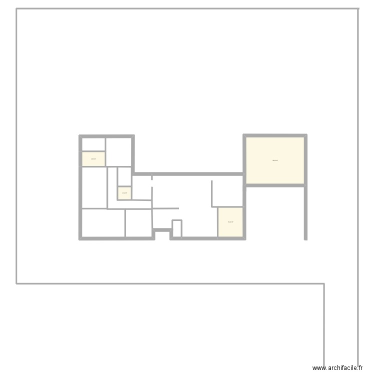 PLAN ST MEDARD V1. Plan de 4 pièces et 56 m2