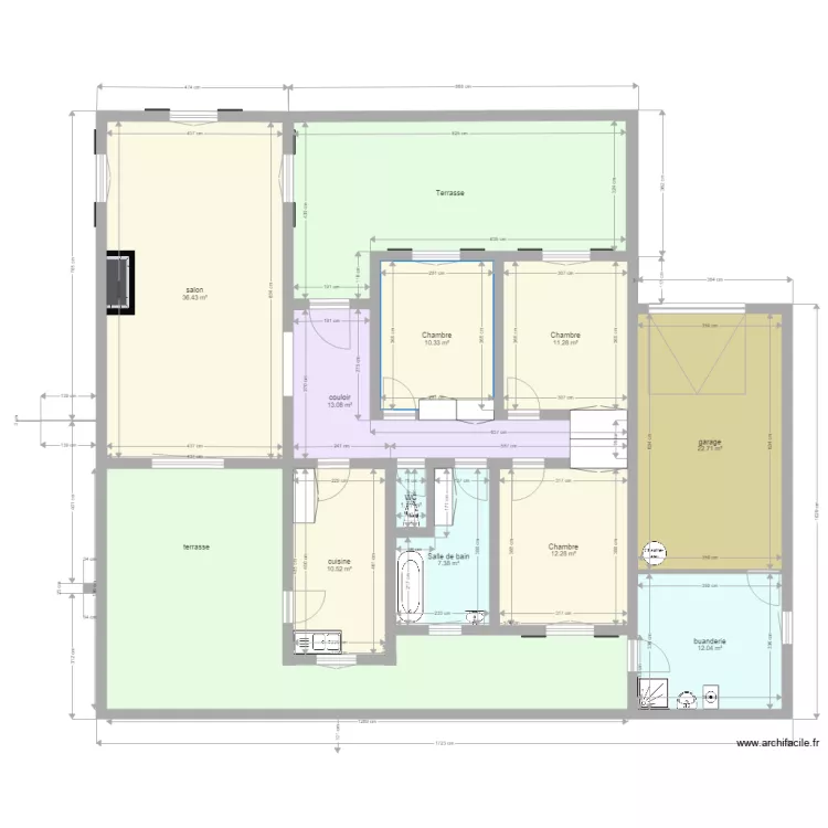 MAISON CORSE actuelle. Plan de 