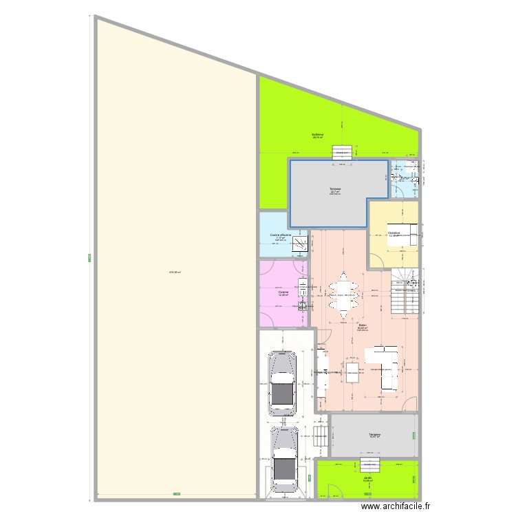 Duplex Jumeles Plan Pref. Plan de 11 pièces et 505 m2