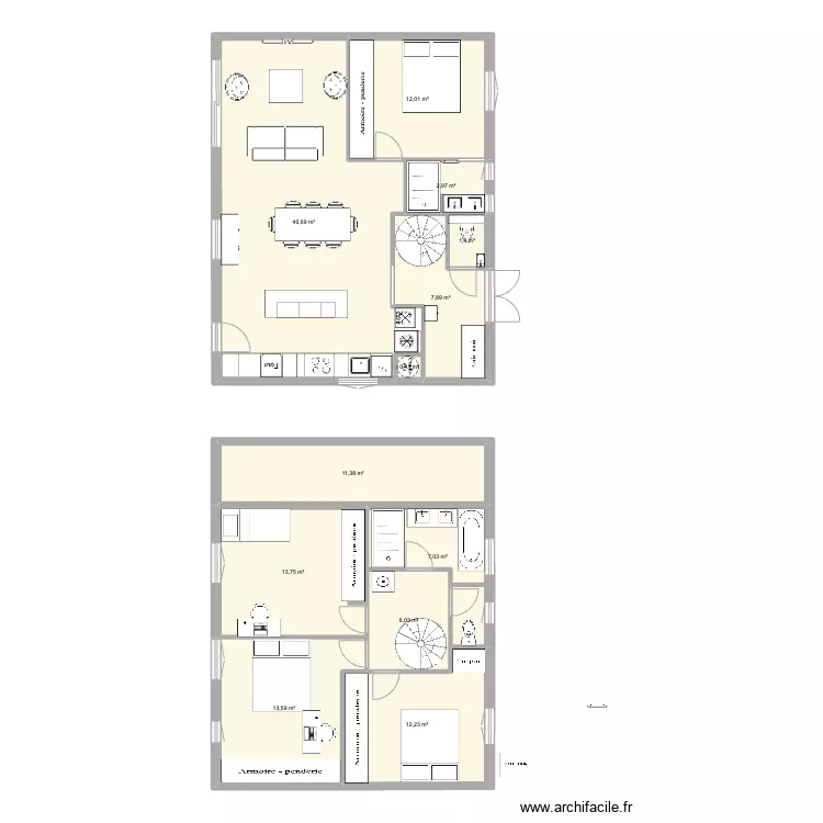 maison lafayette V10. Plan de 