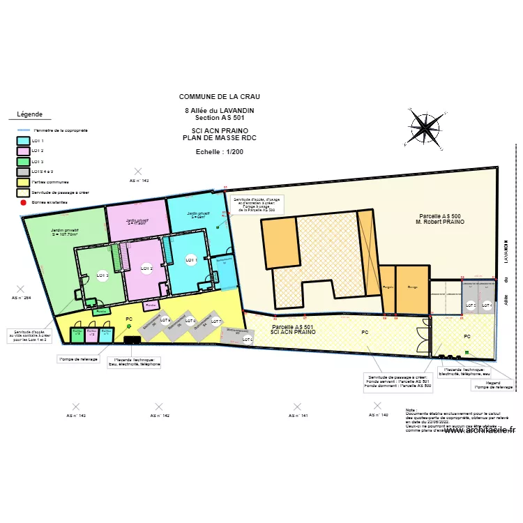 SCI ACN PRAINO MASSE A3. Plan de SCI ACN PRAINO MASSE A3. Plan de