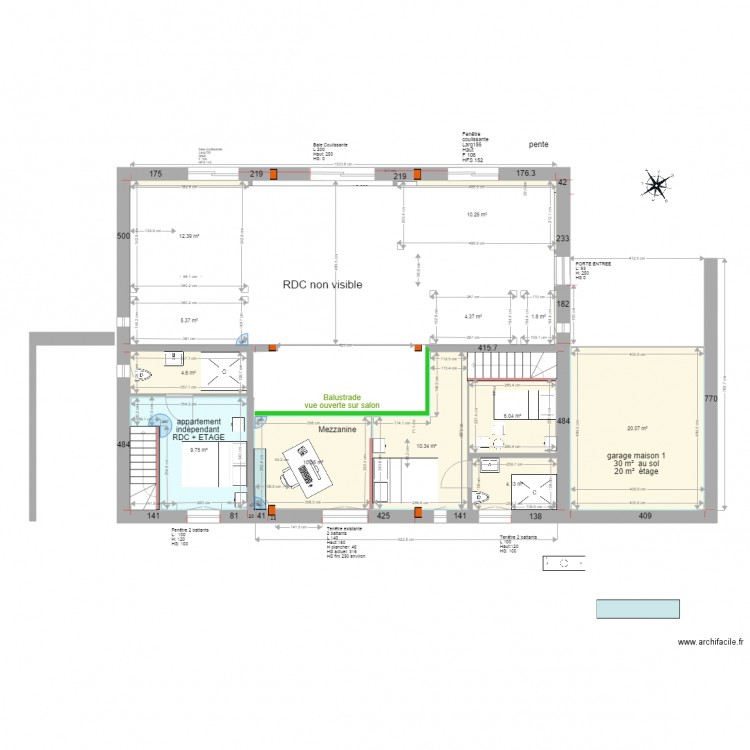 Philippe 2 Ecurie etage  25 oct 15h. Plan de 0 pièce et 0 m2