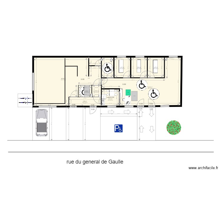 cabinet castelnau plan PMRf. Plan de 0 pièce et 0 m2