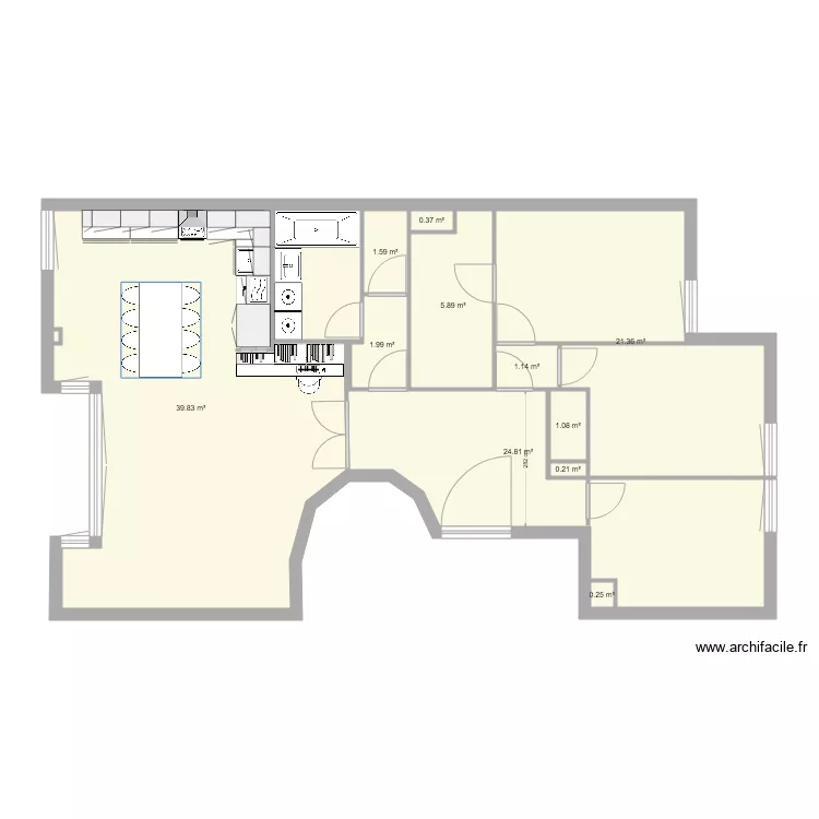 plan Ariane et Jeremy modifi&eacute;. Plan de 