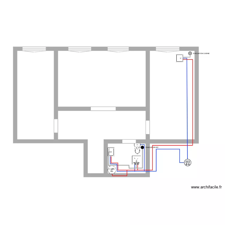 plan plomberie Farjon AVANT. Plan de plan plomberie Farjon AVANT. Plan de