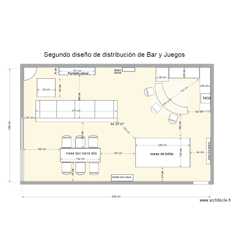 CASA CRESTON BAR 2da opción. Plan de 0 pièce et 0 m2