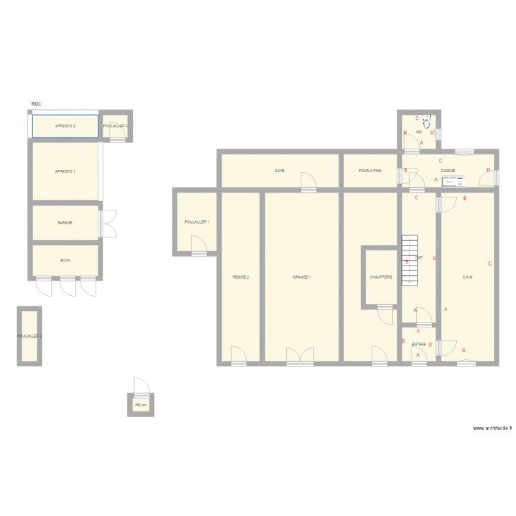 ROCHE 1. Plan de 0 pièce et 0 m2