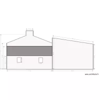 DP4 PLAN FACADE OUEST apr&egrave;s travaux