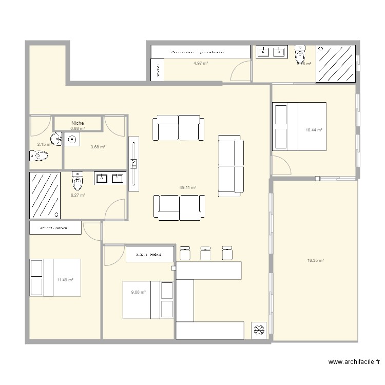 F4B. Plan de 0 pièce et 0 m2